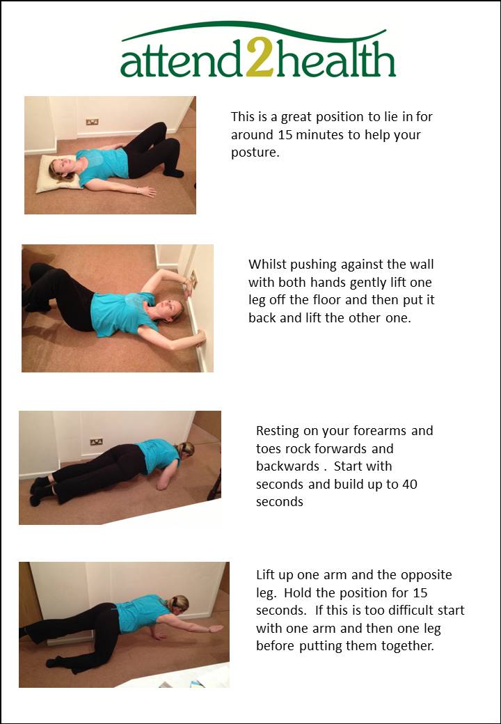 Low back exercises Exercises to help the low back.